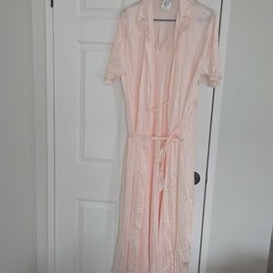 Vintage Frenchmaid Nightgown And Robe Set Sz M